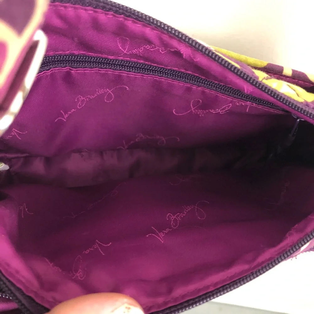 Vera Bradley Crossbody Bag Retired Plum Crazy Purple Purse